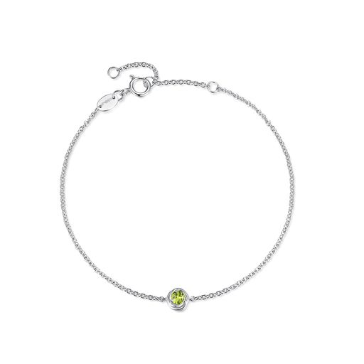 FANCIMEプラチナブレスレットレディース一粒8月誕生石Pt950細い重ね着けジュエリーお守り誕生日記念日クリスマス女性人気ブランド華奢プレゼントギフトラッピ...