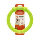 LaRooテディ犬デンタル玩具、小型犬用噛おもちゃ耐久性、ラウンドフリスビー18cmストレス解消(中小犬)のペットの知能訓練用、浮遊訓練おもちゃ。(グリーン)(3)