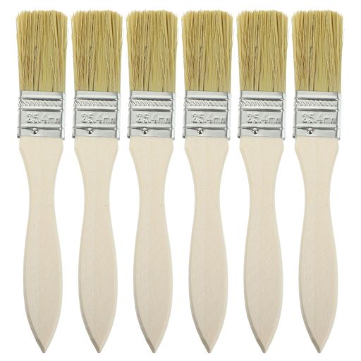 NUOLUXペイントブラシペイント刷毛ペンキブラシ1インチ多用途ペイントブラシ刷毛掃除・塗装・絵画用(72個入)
