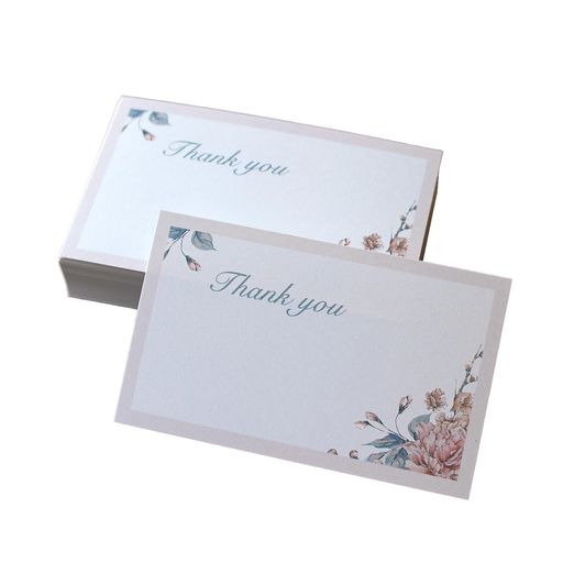 BAYLETTERPRESSサンキューカードメッセージカード手書き用200枚99x60mm