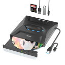 ALXUM超高速CD/DVDドライブ外付け、5-IN-1USBTYPE...(2)