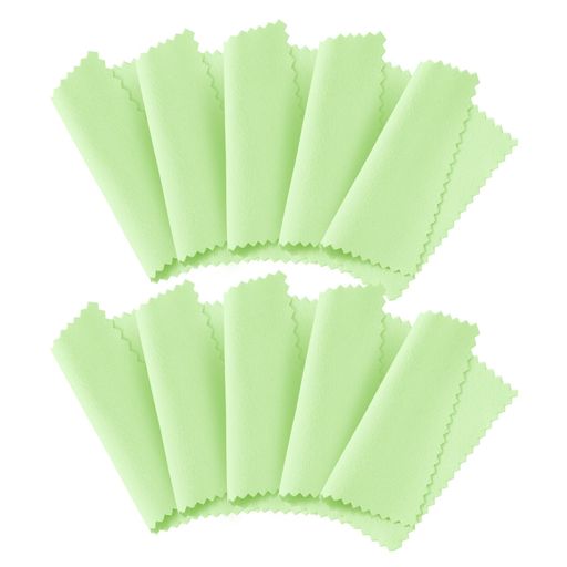 Annhuaシルバー磨き布10枚セット銀磨きシルバー金属磨きクロス磨き布アクセサリーシルバー磨きクロスジュエリー銀製品汚れ落とし指輪磨きクロス拭き取り布シルバー...