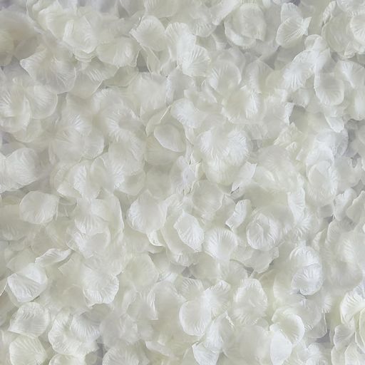 Sekat 花びら フラワーシャワー 造花 ローズ 薔薇 バラ 桜吹雪 プロポーズ 結婚式 ウエディング 2次会 誕生日 撮影 お祝い 演出 クリスマス パーティー用飾り (クリーム、約3000枚入り)