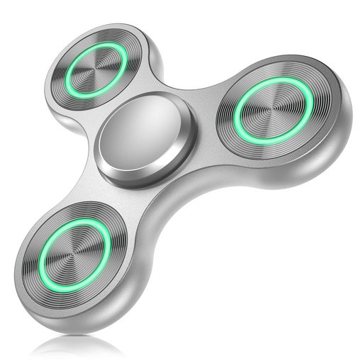 VOFOLENハンドスピナー夜光高級ストレス解消グッズかっこいいメタル製ハンドスピナ...