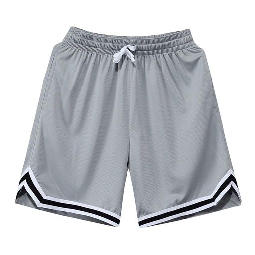 [ORBU]バスケットパンツメンズスポーツ短パン筋トレウェアランニングトレーニングビッグサイズショートパンツポケット付きウエスト調整可能速乾通気夏(グレー(ブラックエッジ)-2XL)