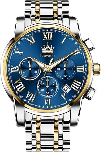 Men's Wristwatch, Business Watch, Brand, Metal Band, Stainless Steel Band, Analog Display, Stylish, Casual Watch