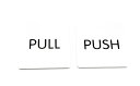 naissantドア案内プレートPUSH&PULLセットサインプレート