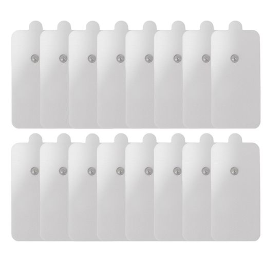 交換パッドジェルシート高電導強粘着標準3.5mmスナップコネクタ(5cmx10cmスナップボタン8組16枚)