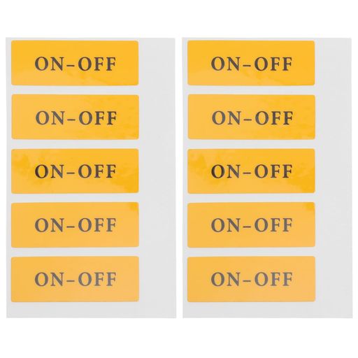 TEHAUX オンオフ ステッカー 10枚セット 電源スイッチ シール ON/OFF ラベル 識別...