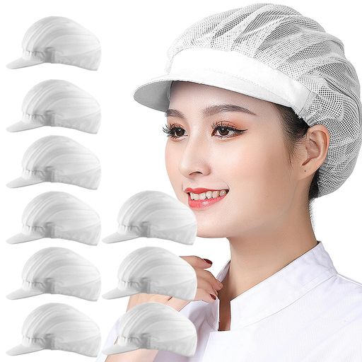 [Friendship]衛生キャップ衛生帽9枚セット作業帽調理キャップ飲食店調理帽子給食用厨房メーカ通気性コ..