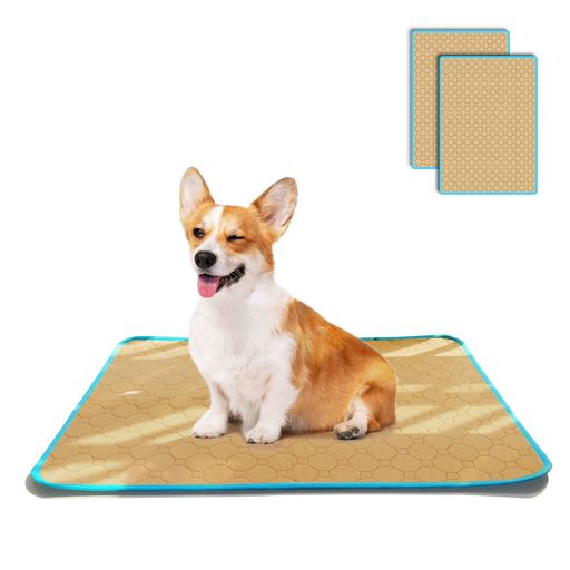 TiTiSNUGY洗えるペットシーツペット用おしっこマット【ブルー縁ガイド!】ペットマット小型~中型犬・猫..