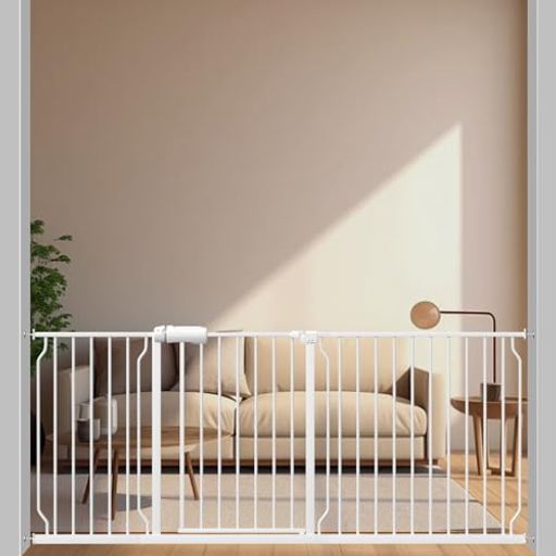 Mornyrayベビーゲートベビーフェンス突っ張り式取付幅182-194CMオートクローズ機能おしゃれペットゲー..