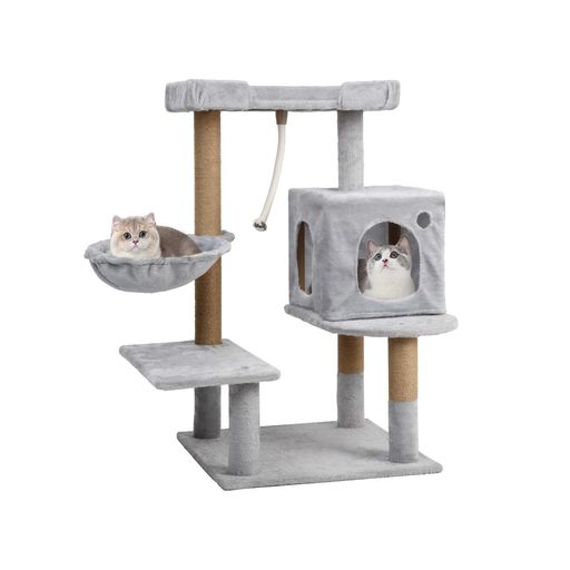 CozyMeowキャットタワーハンモック人気猫タワーすごいキャットタワー据え置き省スペース多頭飼い爪研ぎ..