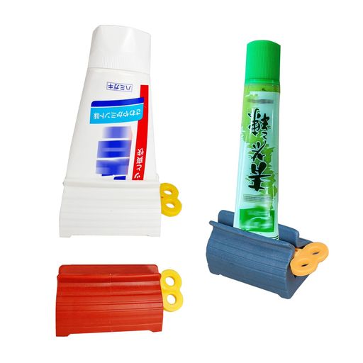 YOOTASIO3色チューブ絞り器(厚型・広幅)歯磨き粉絞り器歯磨き粉スクイーザーABS製軟膏押出器歯磨き粉、..