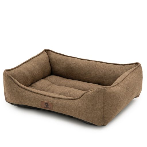 Sunquinn 犬 ベッド ペットベッド 猫 ベッド 犬用ベッド クッション 犬のベッド 洗える 50Lx40Wx14Hcm ブラウン