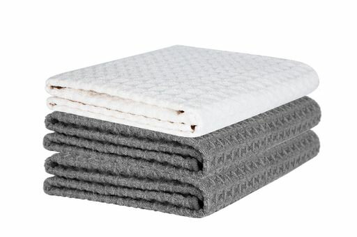 ふきんマイクロファイバー布巾強力吸水速乾雑巾食器拭きガラス窓鏡キッチンタオル台拭き掃除用品ワッフ..