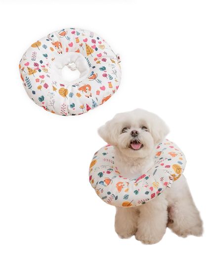 HomiePettieエリザベスカラー猫用犬用術後ケア用ソフトタイプ防水軽量綿素材柔らかく快適調節可