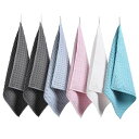 ふきんマイクロファイバー布巾強力吸水速乾雑巾食器拭きガラス窓鏡キッチンタオル...