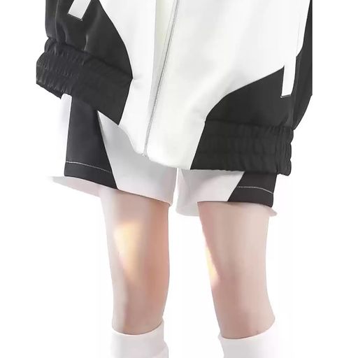 [ZYOOFOV]地雷系パーカーレディース男女兼用ズボン二点セットフード付き七分袖刺繡ジップアップ天使界隈機能服姫系水色大きいサイズ普段着運動服病み可愛いサブカル系原宿系ストリート系