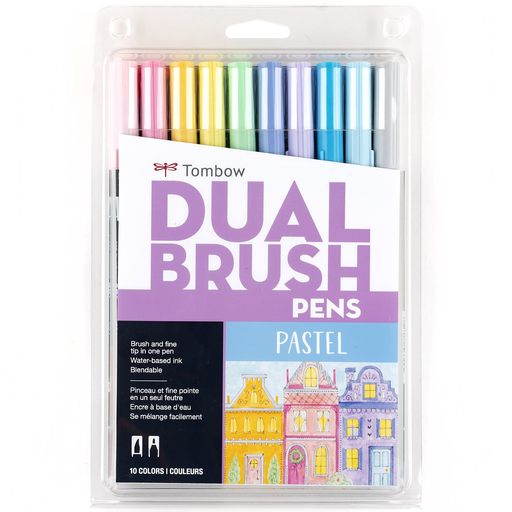 TombowDualBrushPenArtMarkers10-packPastel