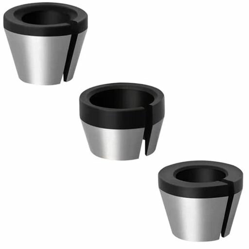 コレットチャック3本セット6mm/6.35mm/8mmトリムコレットチャックDIY工具電動工具トリマーアクセサリ回..