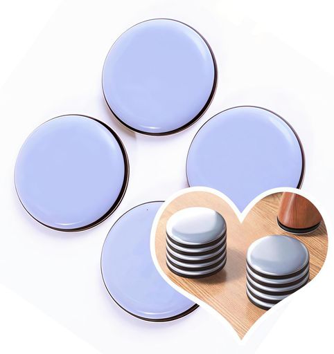 Secchuu家具スライダー家具パッド傷防止防音丸型粘着楽に移動できる4枚セット(50mm円形)