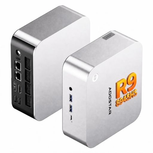 AOOSTAR MACO ミニpc ryzen 9 8945HS 最大5.2 GHz 高性能 AI パソコン 128G DDR5+ 8TB PCIE4.0 SSD拡張 radeon 780M USB4x2(PD給電) Oculink対応 指紋認証、2x