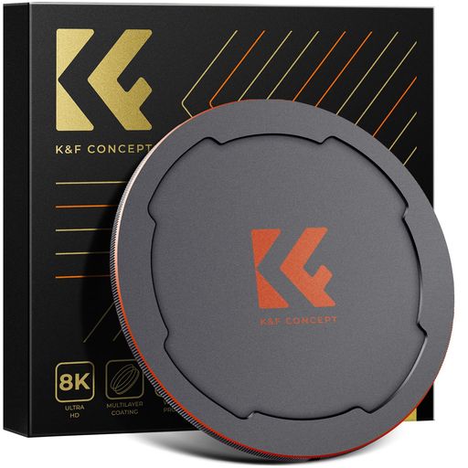 K&FCONCEPT77MMマグネットレンズキャップ磁気吸着装着便利磁気レンズキャップネジ付きアルミニウム合金耐衝撃