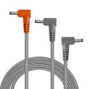 Voango空調作業服ファンケーブル7.4V~43V汎用L字型DCプラグ外径3.8/内径1.35mmDCtoDCコード空調作業服ファンバッテリー用予備交換用配線ケーブルのみ(1本)