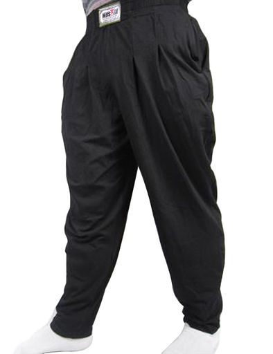 SlimAliveメンズジムバギーパンツにとってボディービルディングスポーツズボンブラックL