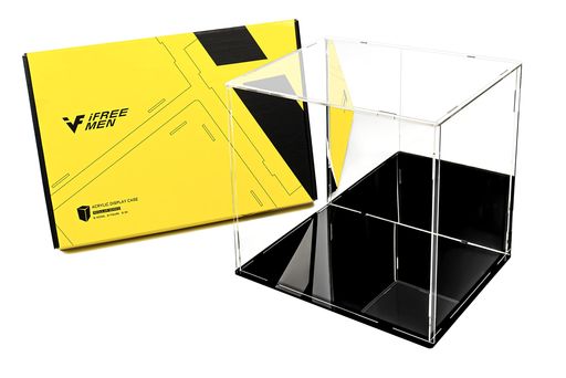 iFREEMENフィギュアケースコレクションケースアクリルケースネジなし簡単組み立て背面ミラーミラー付き..