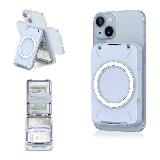 【スキミング防止】PROfezzionMagSafeカードケーススマホスタンド【カード4枚カード入れ】MagSafe対応ウォレットマグセーフスマホカードケース&...