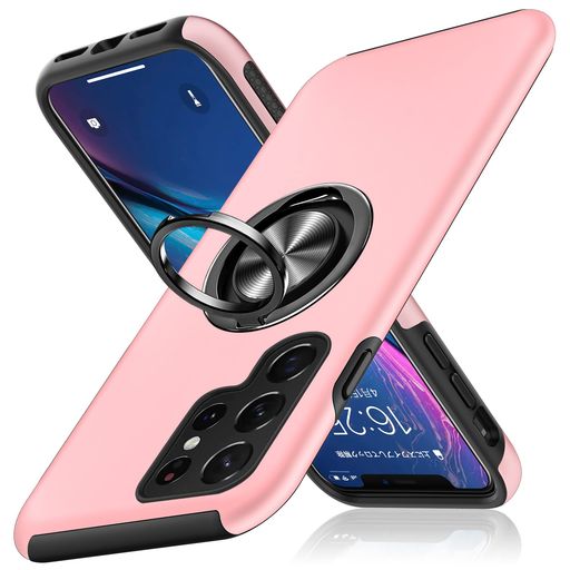 GalaxyS23Ultraケース保護カバーリング付き耐衝撃衝撃吸収tpu薄型擦り傷防止薄型シリコンスタンド機能..