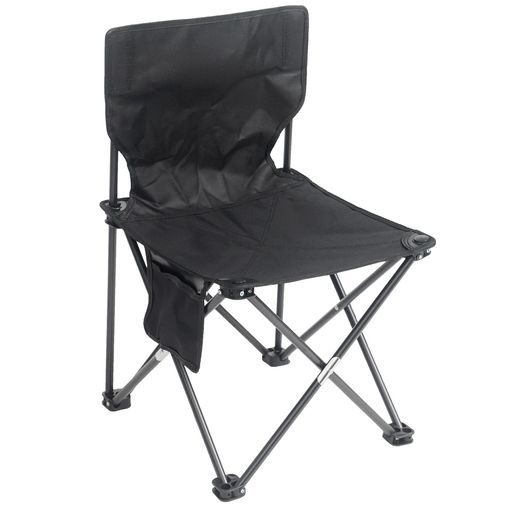 折りたたみ椅子背凭れキャンプチェアアウトドアチェア超軽量コンパクト耐荷重携帯便利収納袋付属持ち運び便利お釣り登山キャンプハイキング(M-ブラック)