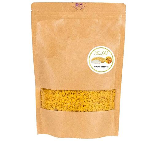 TooGet純粋な黄色の蜜蝋ペレット、天然蜜蝋ビーズ、蜜蝋トローチ-プレミアム品質、クリーン、キャンドル作りに最適-400g