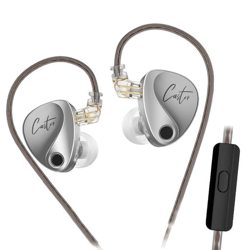 KZ Castor イヤホン 有線 インイヤーモニター イヤホン カナル型イヤホン 低域補強...