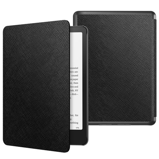 「対応機種」 Kindle Paperwhite・Kindle Paperwhiteシグニチャーエディション 第12世代 &amp; Kindle Colorsoft・Kindle Colorsoftシグニチャーエディション 第1世代 7インチ 向けの専用デザインです。他の機種に対応できかねておりますので、ご購入前にお手元の機種をご確認ください。 「オートスリープ機能」 フロントカバーに磁石が均等に内蔵され、カバーの開閉により自動的に画面のOn/Offが行われ、ボタンを押さなくてもすぐに使用できます。 「上質な素材採用」 このKindle Paperwhite 2024(第12世代)/Kindle Colorsoft 2025(第1世代)用のカバーは上質なPUレザーとマイクロファイバー素材を採用し、画面を保護しきれいに保つと同時に、高級感とファッション性を感じさせられます。 「精密な打ち抜き」 操作性を活かすため、充電差込口、電源ボタン、音量調節ボタン、イヤホンなどは、ケースを装着したままでもタブレット本体の各操作が可能です。