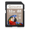 Cloudisk32GBSDカードSDHCカードUHS-Iメモリカードクラス10、U3、V30、4KUHD、SDカード(32GB)(2)