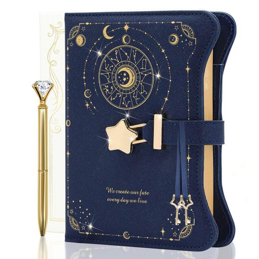 鍵付きノート女の子可愛い鍵付き手帳日記帳鍵付き日記b6ノート詰め替え可能横罫子供小学生女の子プレゼント鍵付き日記帳PUレザー女性用学生メモ帳ジャーナル文房具記念...