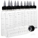 FRCOLOR塗料ドロッパーボトル透明110ml12個目盛付ドロッパーボトルプラスチックボトル塗料ボトルDIYグルーボトル塗料ぼとる