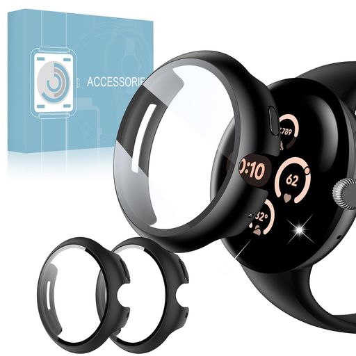 【2枚組】GOOGLEPIXELWATCH3/PIXELWATCH2/PIXELWATCH41MM用ケースガラスフィルム一体型GOOGLEPIXELWATCH3/2/1保護カバー全面保護耐衝撃高透過率指紋防止 【2枚組】GOOGLEPIXELWATCH3/PIXELWATCH2/PIXELWATCH41MM用ケースガラスフィルム一体型GOOGLEPIXELWATCH3/2/1保護カバー全面保護耐衝撃高透過率指紋防止