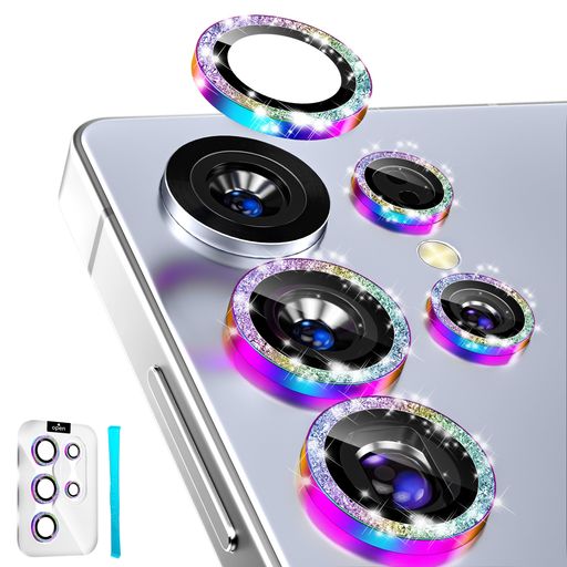 imluckiesSamsungGalaxyS25Ultra用カメラフィルムレンズプロテクターBlingAR+AF強化ガラス9Hアンチスクラッチ金属個別レンズカバーHDクリアカメラ保護アクセサリー(グリッターカラフル) imluckiesSamsungGalaxyS25Ultra用カメラフィルムレンズプロテクターBlingAR+AF強化ガラス9Hアンチスクラッチ金属個別レンズカバーHDクリアカメラ保護アクセサリー(グリッターカラフル)