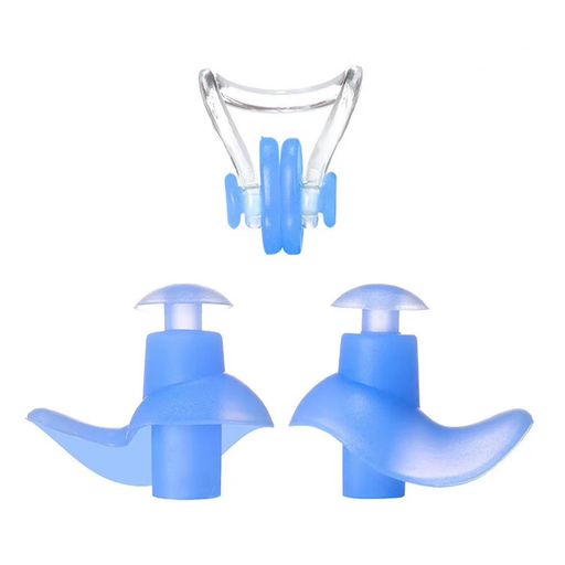 防水ノーズクリップエルゴイヤープラグ水泳用耳栓鼻栓スイムグッズシリコン製軽量小型男女兼用スイムア..