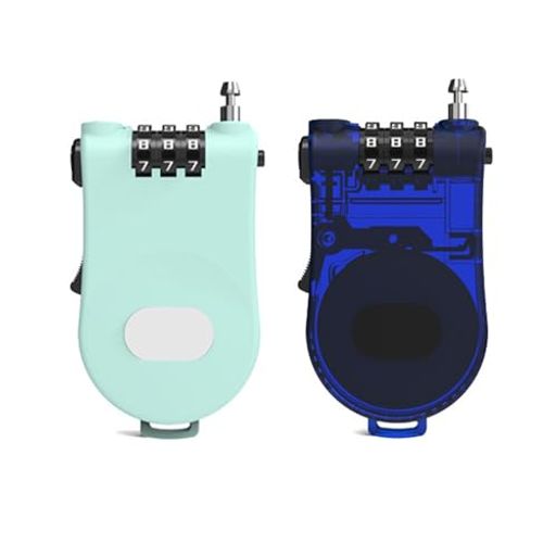 YAVINCOL2個入南京錠ワイヤーロックケーブルロックスーツケースロック自転車ロック3桁のコードロックダ..