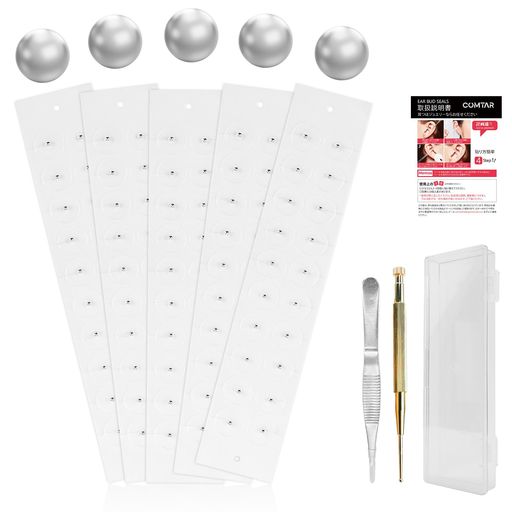 【2025新型100粒】耳つぼジュエリー耳ツボシールチタン製耳つぼシール耳ツボジュエリーシール耳つぼジ..