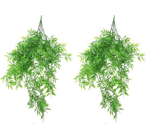 DIFEIUKI造花竹の枝七夕飾り2本セット吊り下げ飾り笹七夕笹藤夏の装飾フェイクグリーン造花藤人工観葉植物七夕夏祭りお盆壁掛けバスケット装飾用インテリア天井吊り下げ店舗装飾植物