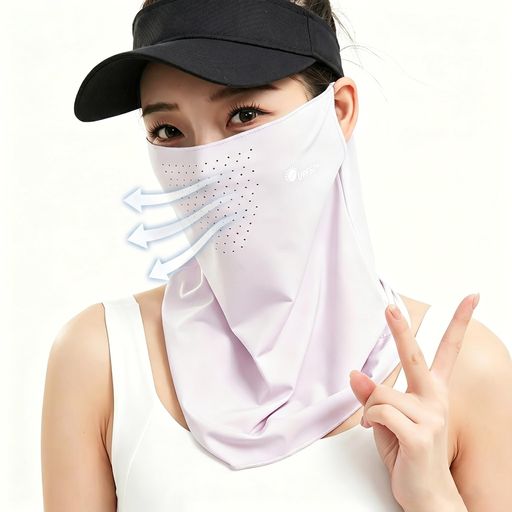 【UPF50+!高い紫外線カット性能+呼吸穴搭載】この日焼け止めマスクは、UPF50+の特殊生地を使用し、紫外線カット率99%以上を実現。顔・首まで360度カバーするので、ゴルフ・運転・アウトドアでのうっかり焼けをしっかり防ぎます。立体設計で小顔効果も期待できます。さらに呼吸穴付きで、ムレや熱がこもりにくく、まるでマスクをしていないような軽い着け心地を実現します。ジョギング・ハイキング・野外イベントなど、長時間の使用でも息苦しさを感じず、快適にお過ごしいただけます 【触れた瞬間-5°C!真夏も驚きのひんやり冷感】接触冷感技術で冷感温度-5°Cを実現した冷感マスク。肌に触れた瞬間から「ひんやり」とした冷感が広がり、夏の暑さやムレを劇的に軽減。吸汗速乾素材だから汗をかいてもベタつかず、サラサラ快適な着け心地が持続します。バイク通勤・車内・屋外イベント・登山など暑い環境での紫外線対策に最適。真夏のアウトドアでも涼しく過ごせる夏マスクです。 【耳が痛くならない!ずれにくい快適フィット設計】耳が痛くならないよう、柔らかい素材の耳ひもを採用。
