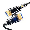 8KHDMI光ファイバーケーブル10M配管用着脱式光ファイバーHDMIケーブル超高速伝送48GBPSMICROHDMI8K@60HZ4K@120HZ4K@144HZ(2)