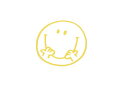 カッティングステッカースマイルニコちゃんイエロー2枚セットsmile