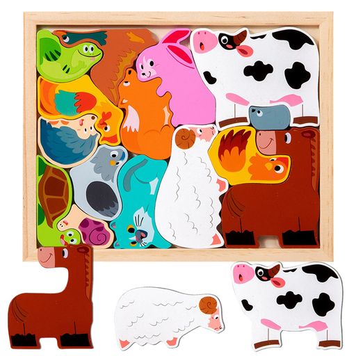 木製パズルパズル知恵の板型はめパズル知育玩具指先あそび図形認識空間認識色彩感覚木のおもちゃ本製誕..